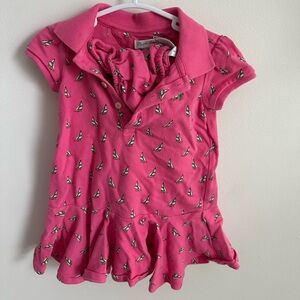 Ralph Lauren Pink Sailboat Print Casual Dress